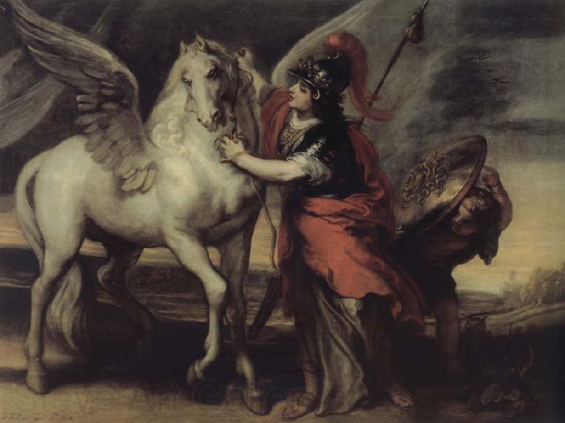 Theodor van Thulden Athene and Pegasus Germany oil painting art